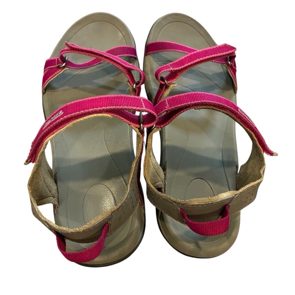 Teva Sandals Women's Size 10‎ Open Toe Strappy Pink Purple F27114K - Picture 3 of 6